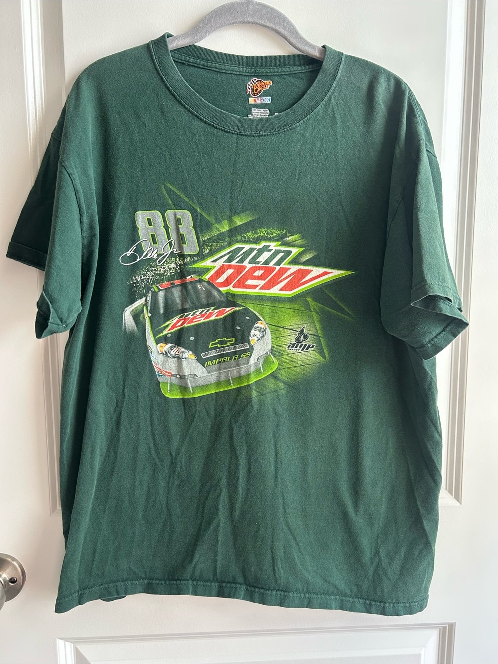 Winner Circle Dale Earnhardt Jr. #88 Mountain Dew racing green t-shirt